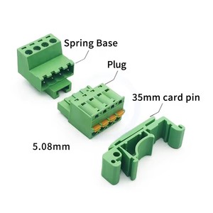 KF 2EDG-UKR-5.08MM ray montaj Plug-In Terminal bloğu 2EDGKD 15EDG-UKR vidasız ray yerleştirme KD fiş 2-24Pin - Product Image 3