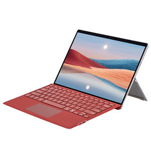 微软Surface Pro 3-7发光二极管背光批发高红色无线分裂键盘，带7色触摸板，适用于视窗11 - Product Image 5