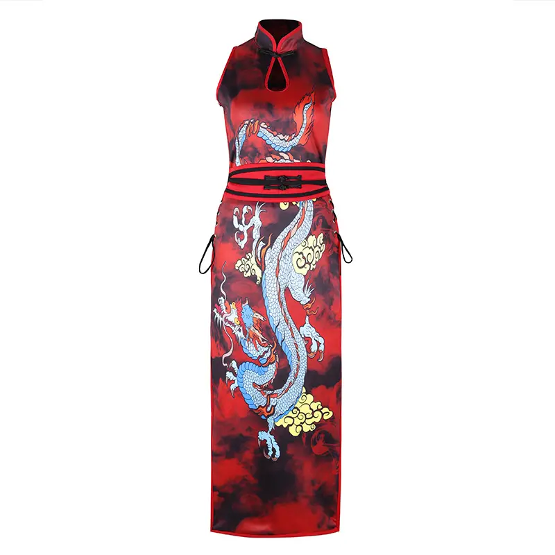 Tenue de boîte de nuit sexy traditionnelle chinoise robe Qipao Mujer Cheongsam pour filles femmes