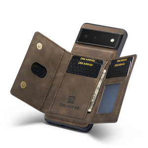 Iş Retro 2 in 1 PU deri kılıf için Google piksel 9/9 Pro ayrılabilir manyetik cüzdan kılıf kart yuvası tutucu kılıf - Product Image 4