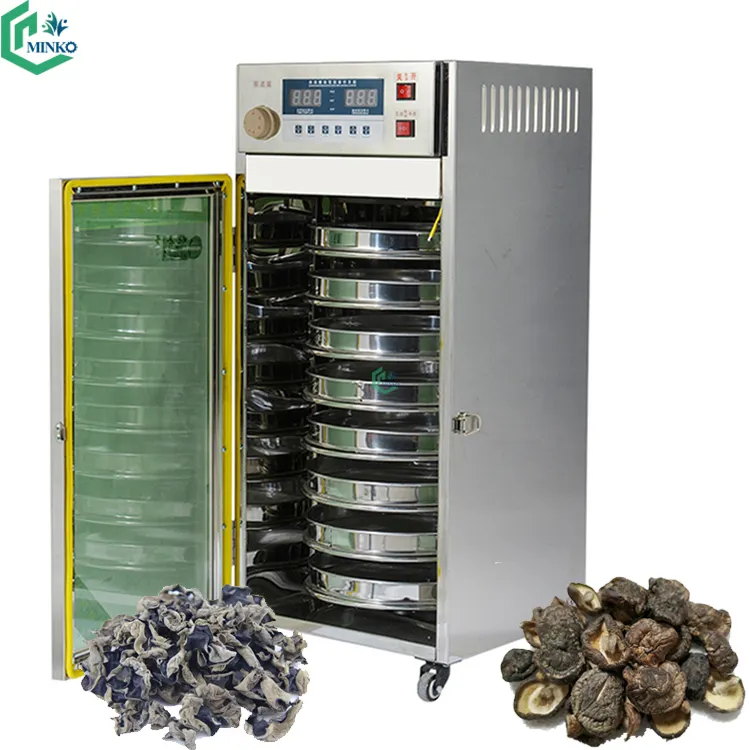 Aire caliente secadora de verduras frutas secas seco máquina de té secado máquina de tostar