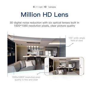 กล้องขนาดเล็กไร้สายหน่วยความจำ64G ขยายได้1080P HD เลนส์มุมกว้างกล้องกีฬาเว็บแคมแบบเรียลไทม์ไร้สาย - Product Image 6