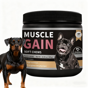 Köpek kas kütlesi artışı yumuşak çiğniyor-bağırsak sağlığı atletik için yüksek proteinli takviyesi çinko glukonat peynir altı suyu proteini - Product Image 1