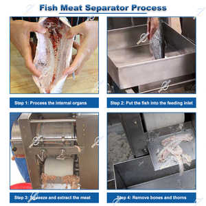 自動抽出骨ピッカー除去分離骨除去機魚肉骨セパレーター - Product Image 2