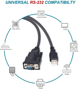高速USB至RS232达达电缆Rs232 DB9公到USB-带FTDI232芯片组的串行电缆 - Product Image 2