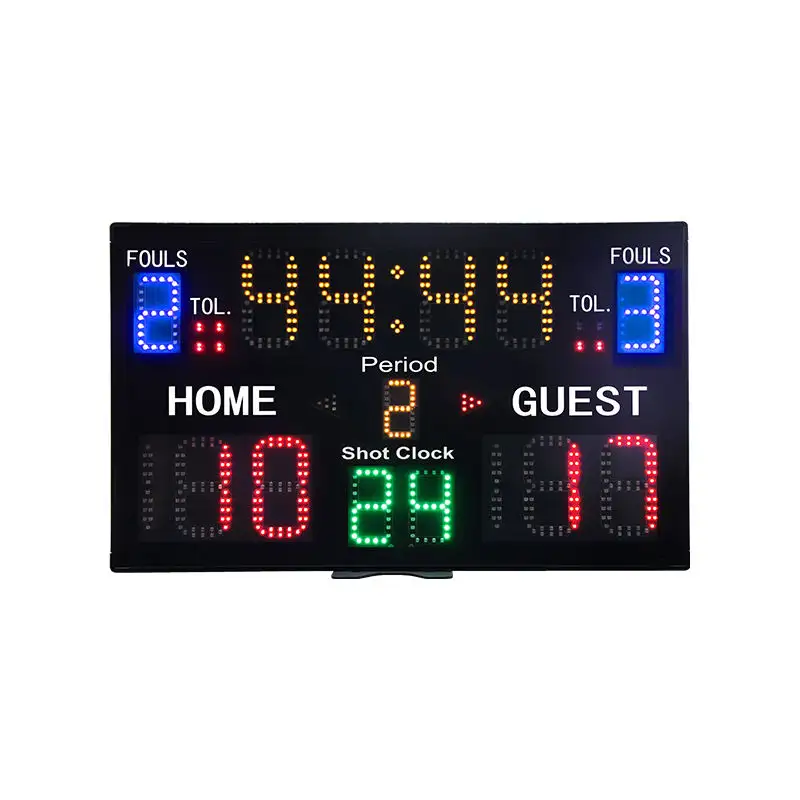 Marcador de baloncesto LED electrónico multifuncional YIZHi, marcador Digital de Control remoto con tablero de puntuación de temporizador de Cuenta regresiva