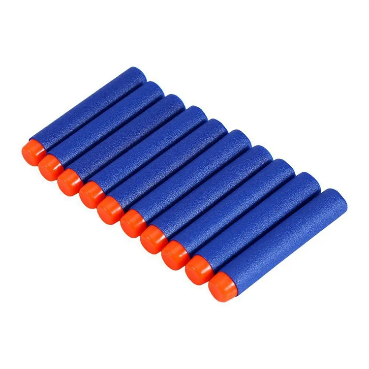 100PCS/Pack 7.2cm EVA Soft Bullets For Outdoor Toy Darts 200PCS Refill Pack Bullets for Blasters Toy Gun