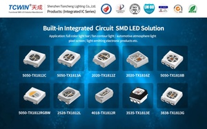 Tcwin встроенный в Ic 5050 RGB 6pin 12 В полноцветный СВЕТОДИОД Smd для Пиксельной светодиодной ленты Led pro max управление приложением - Product Image 6