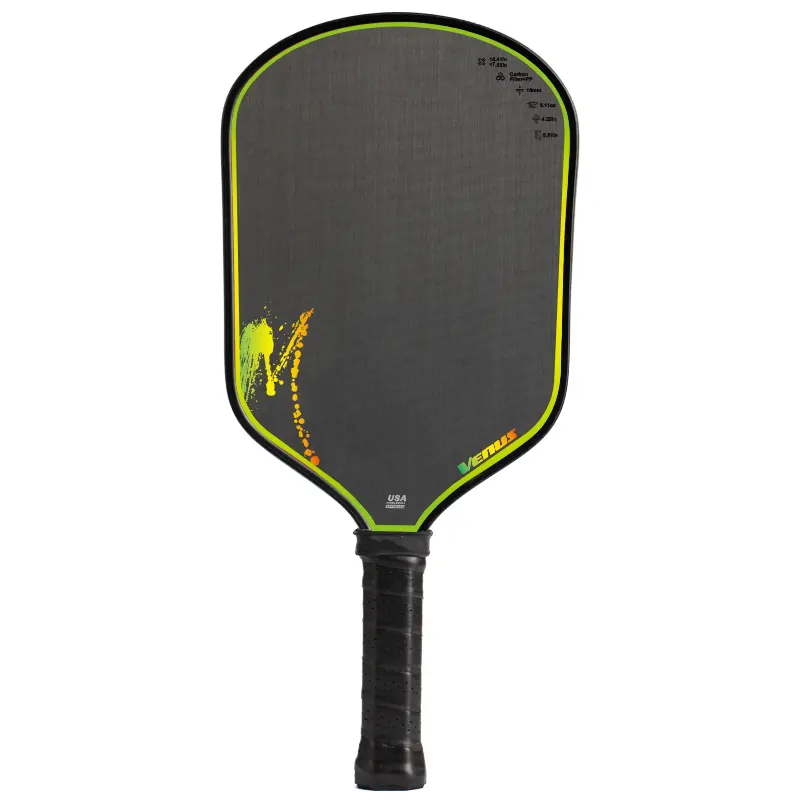 ไม้พาย Pickleball พร้อมหน้าคาร์บอนไฟเบอร์ขนาดเล็กระดับพรีเมียม T700 เพื่อการควบคุมและการหมุนที่เพิ่มขึ้น แกนรังผึ้งโพลีเมอร์ปฏิกิริยา