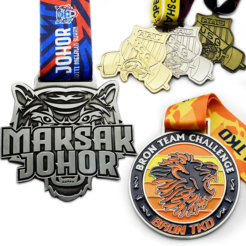 Üreticileri özel futbol Taekwondo basketbol futbol çalışma dans maraton Metal madalyalar spor özel madalyon