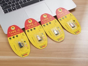 Micro USB để Loại C <span class=keywords><strong>OTG</strong></span> Type-C Cáp Adapter cho <span class=keywords><strong>Samsung</strong></span> Galaxy A7 <span class=keywords><strong>A5</strong></span> A3 2017 A8 cộng với kim loại USB-C kết nối chuyển đổi 3 gói - Product Image 2