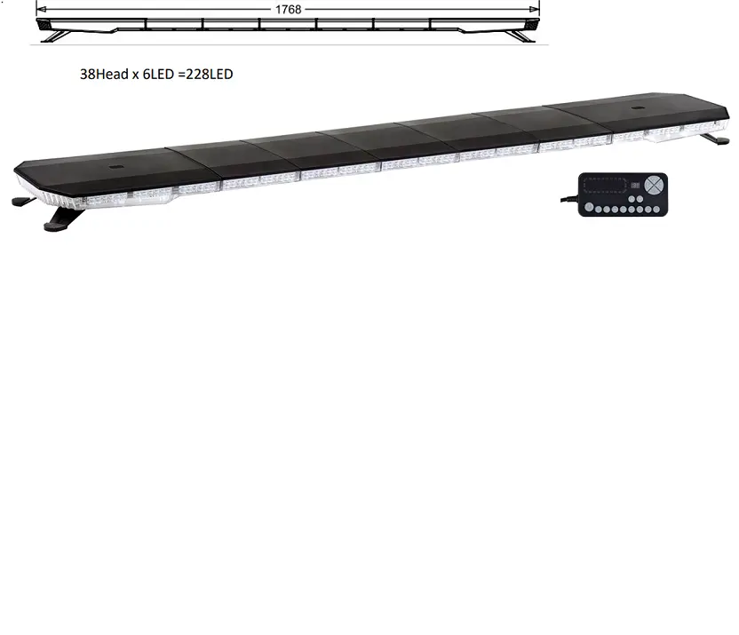 ECE R65 SAE waterproof full size roof mount Emergency LED light bar Ambulance truck warning Light Bar