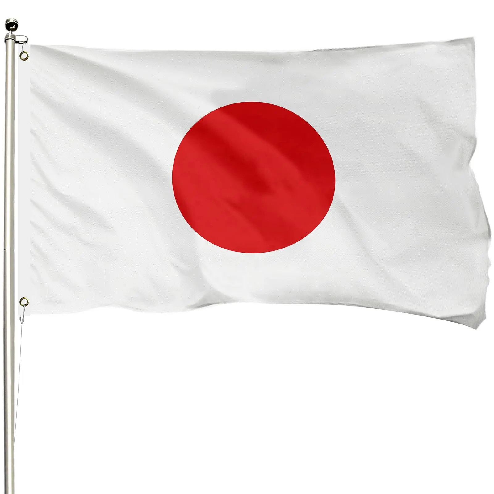 Al Aire Libre puramente hecho a mano resistencia a la decoloración anti-desgarro Bandera de Japón 400d poliéster reforzado 3x5ft Bandera de decoraciones japonesas