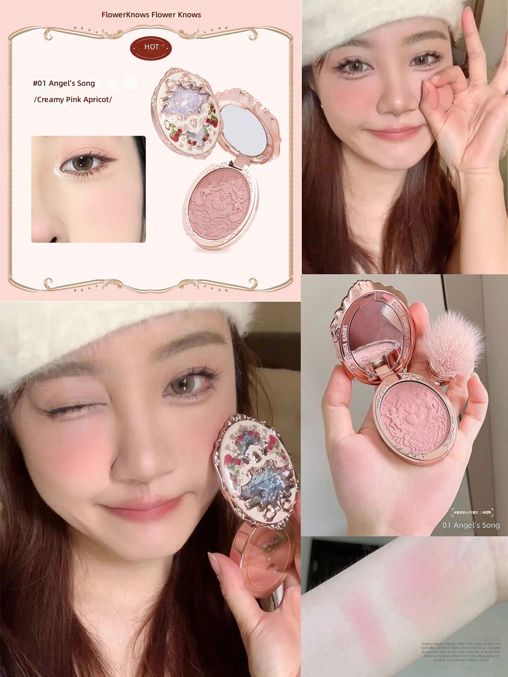 rococo series 01 angel chanson-creamy pink apricot-lively cute