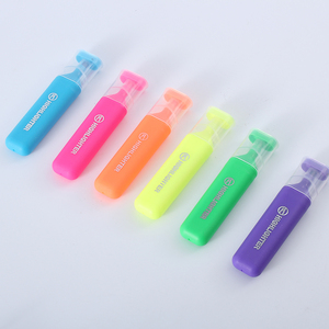 Wholesale Custom 6 Colors Pastel <strong>Highlighter</strong> Marker <strong>Chisel</strong> <strong>Tip</strong> <strong>Highlighter</strong> Pen Graffiti Stationery Set - Product Image 2
