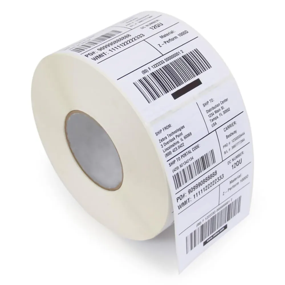 Etiquetas adesivas 100x150 75x120, etiqueta de papel térmico direto