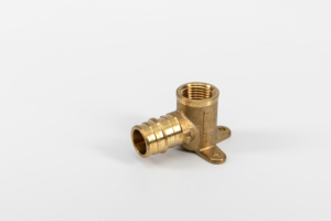 1/2ไปป์ทองเหลือง PEX 90 "อุปกรณ์สไลด์ทองเหลืองสามหู barb x fipt เรียบแบบหล่นลงหัวปลอม - Product Image 2