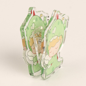 Hot bán tùy chỉnh UV in rõ ràng Acrylic tóc và máy tính xách tay <span class=keywords><strong>Clip</strong></span> dễ thương phim hoạt hình giấy <span class=keywords><strong>Clip</strong></span> giá bán buôn PP chất liệu - Product Image 3