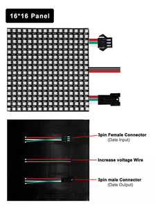 WS2812B RGB гибкий 16x16 8x32 256 светодио дный s Пиксельная Панель Матричный экран WS2812B ECO светодио дный модуль WS2812 IC Индивидуально адресуемый DC5V