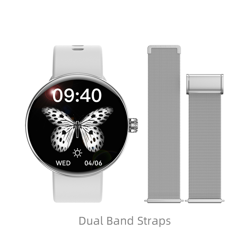 silver steel+ grey silicone