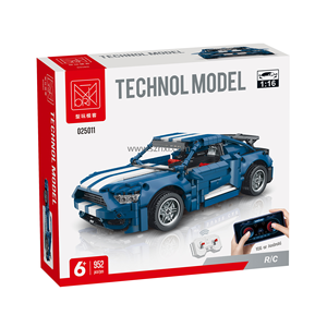 XMORK 025009/025011 nuevo control remoto dual con programación modelo de coche deportivo rompecabezas montaje juguete juegos de bloques de construcción