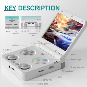 MIYOO Flip V2ハンドヘルドゲームコンソール3.5 ''IPSスクリーンレトロでコンパクトなポータブルゲームマシン、外出先でのエンターテイメントプレーヤーのギフト - Product Image 2