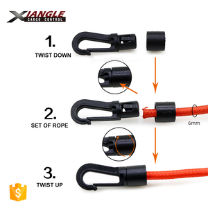 Manufacturer 15PCK 20ft <strong>String</strong> Rope Strap for Kayaking Set Camping Accessories <strong>Elastic</strong> Bungee Strap Set - Product Image 4