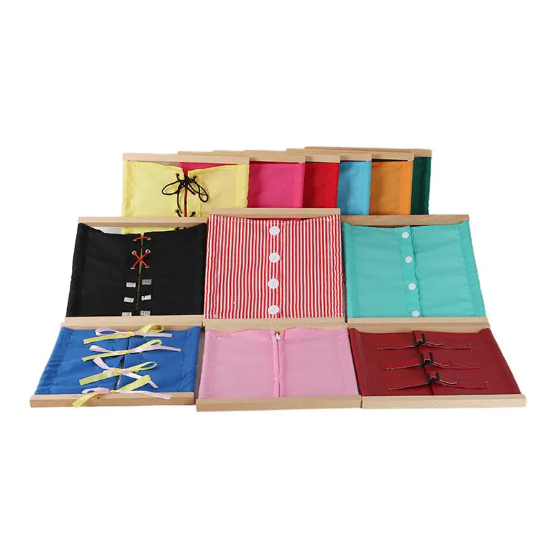 Fornitore di produttori alla moda Montessori Kindergarten Educational Materials Dressing Frame