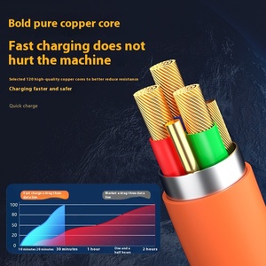 สายชาร์จสาม-in-One USB 120W ซิงค์อัลลอยชาร์จเร็วสุดสำหรับ iPhone และ Huawei พร้อม USB to Type C โคมไฟเชื่อมต่อ - Product Image 3