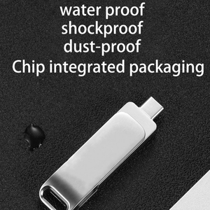 2合1 USB闪存驱动器金属OTG 2.0 3.0 u盘可自定义徽标USB C棒Pendrive 8GB至1TB内存可用32gb 16GB - Product Image 2