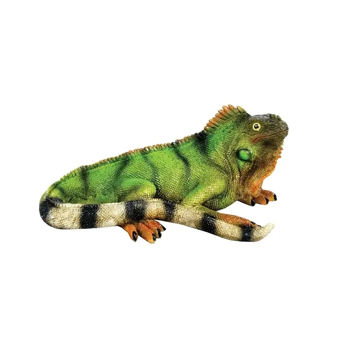 Benutzer definierte bunte Harz gehörnte Kröte Eidechse, Leguan, tropische Gecko, Chamäleon Statue Poly resin Reptilien figuren