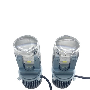 X7S เครื่องฉายภาพ H4 LED ขนาดเล็กเลนส์45W, เครื่องฉายภาพสูงสอง LED ลำแสงต่ำเลนส์สำหรับรถยนต์ - Product Image 4