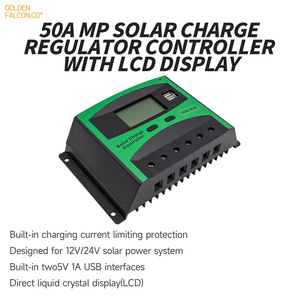 Regolatore di carica pannello solare 12V/24V 50A PWM regolatore di carica solare con doppio display LCD USB - Product Image 3