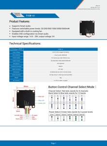FPV Drone UAV Video Transmitter <strong>Input</strong> Voltage Range14.6 - 28V, <strong>Output</strong> Voltage 5V. Ultra Long Range up to 20KM Had Zero FPV VTX - Product Image 5