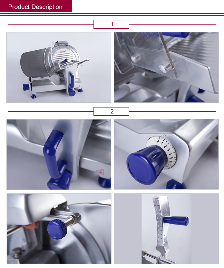 Commercial Restaurant Kitchen Meat Slicer Kitchen Catering Equipment Semi-Auto Meat Slicer Machine