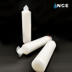 0.2 mikron 20 inç yüksek akış Pp/naylon/Ptfe pileli membran filtre kartuşları su kağıdı plili filtre eleman - Product Image 2