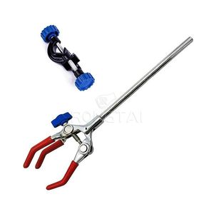 Rongtai phòng thí nghiệm ba ngón tay có thể điều chỉnh kẹp-mạ crôm (lớn) Trung Quốc nhà phân phối 70*280mm bột tráng ba ngón tay kẹp - Product Image 6