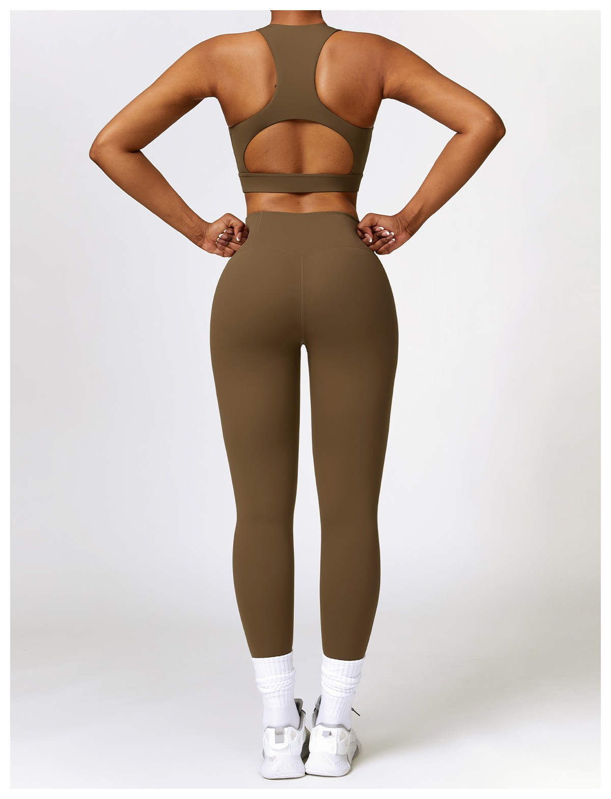 brown long legging set