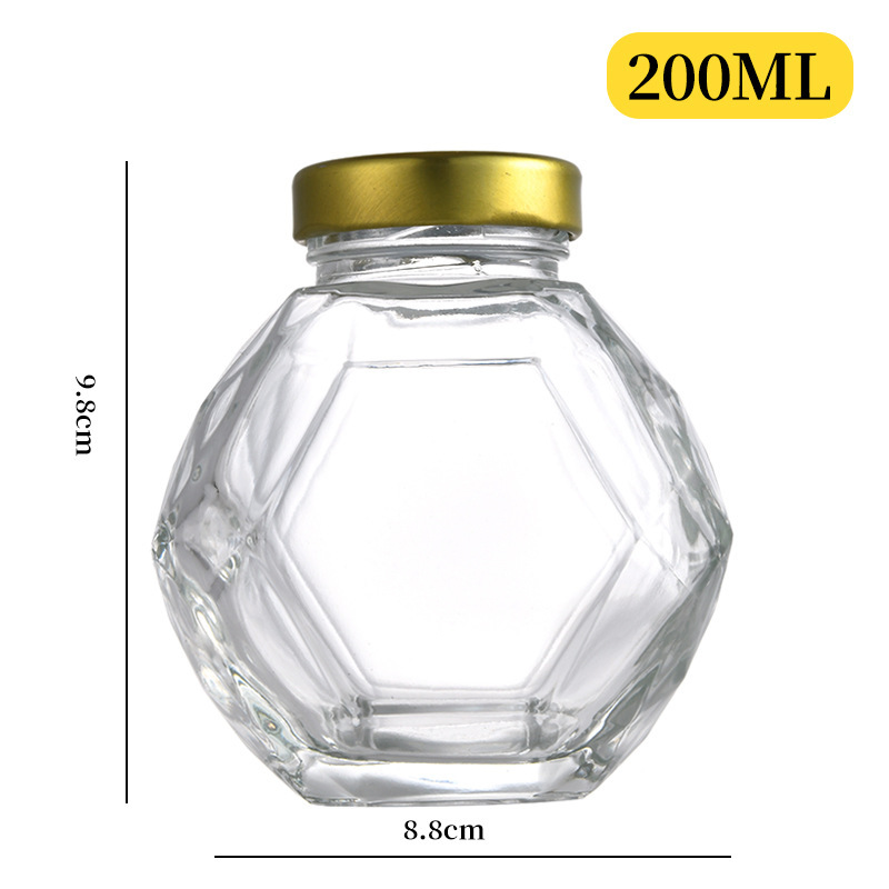 200ml golden oxide-aluminum sealed honey, 250 grams