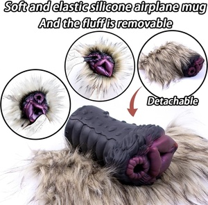 Fantasie Volwassen Dual-Channel Heren Masturbator Harig Anatomisch Ontwerp Sextoy Voor Mannen Groot Avontuur Prop - Product Image 6