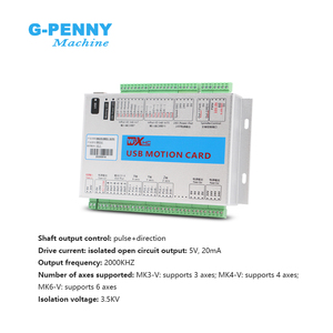 XHC CNC hareket kontrol kartı MKX-V 3/4/6 eksen 2000kHz Mach3 USB denetleyicisi kesme panosu - Product Image 4