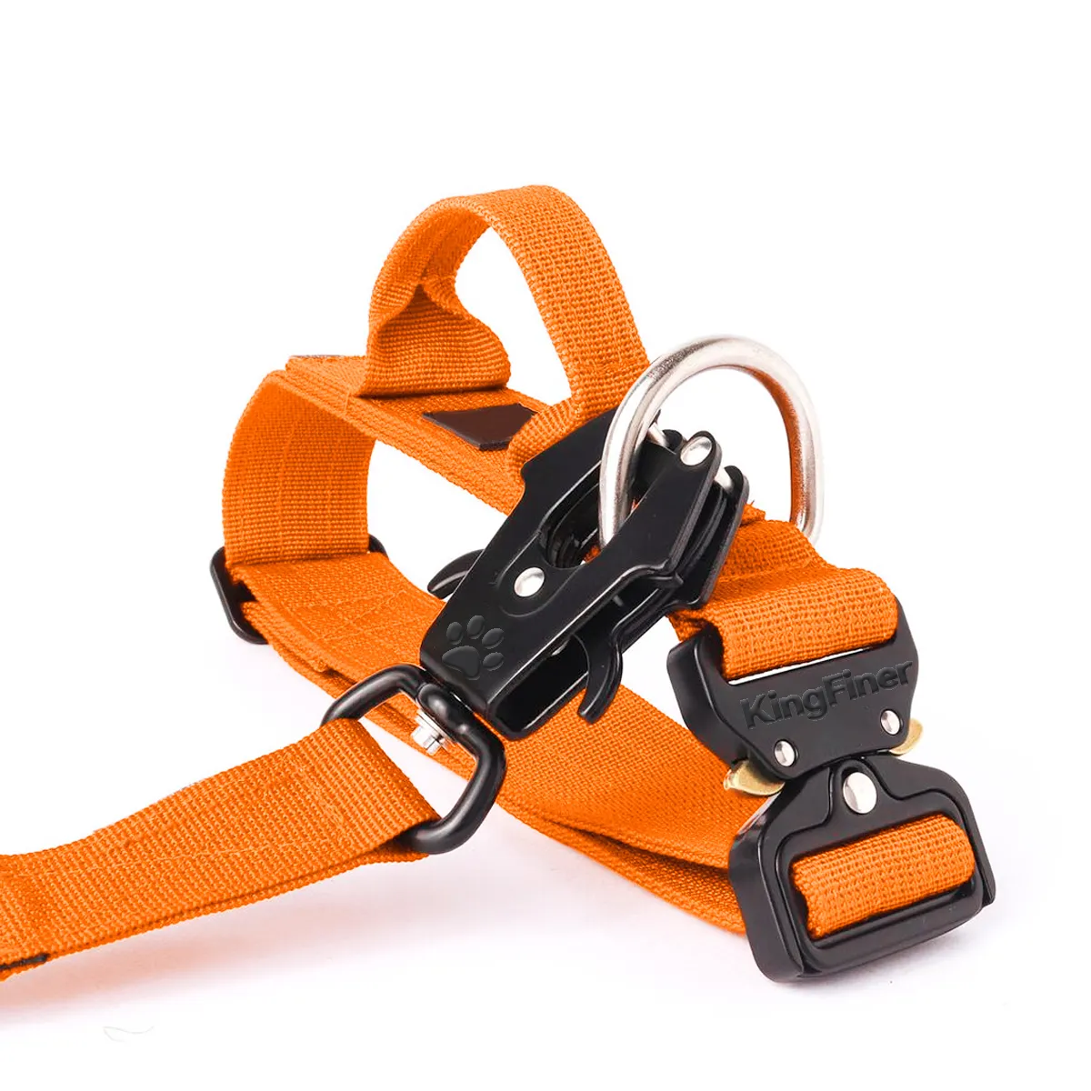 Neoprene Padding chiến thuật chiến đấu chó cổ áo chì có thể điều chỉnh cá nhân tùy chỉnh thiết kế Nylon Dog collars Dây Xích với kim loại khóa