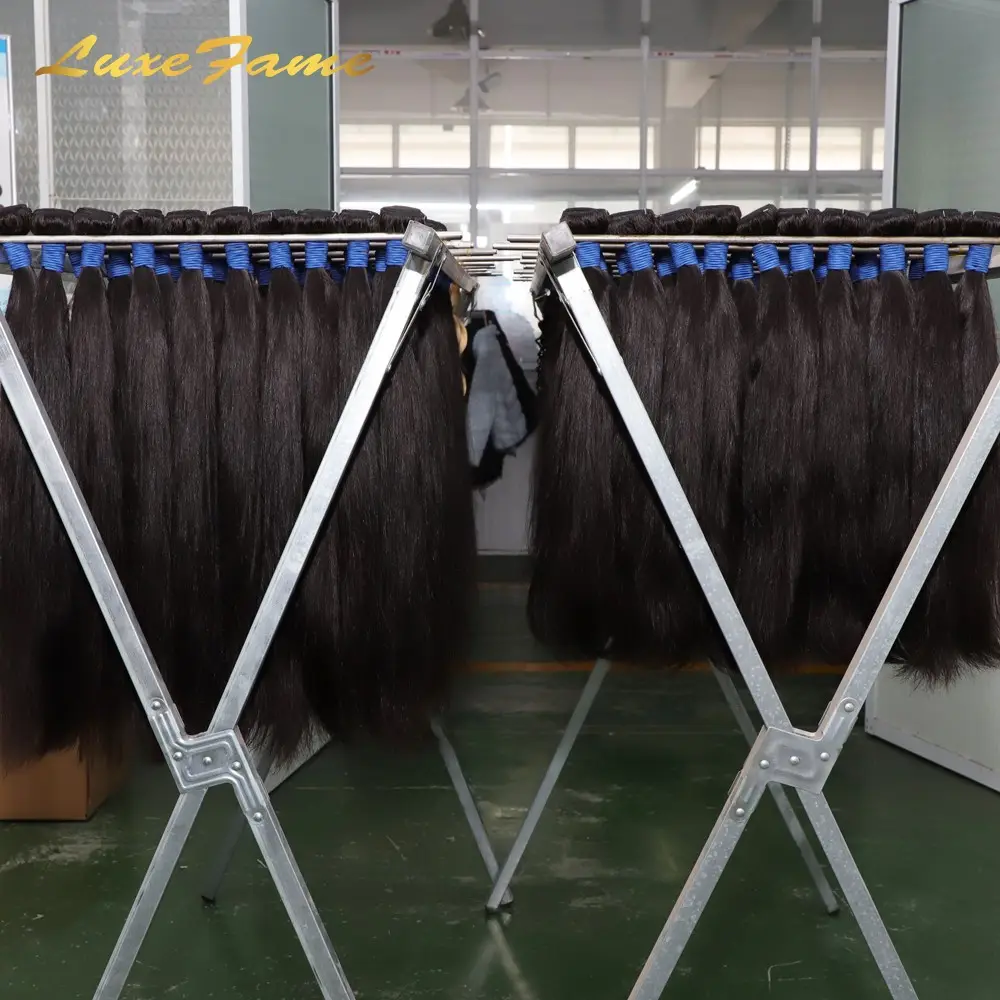 Extensiones de cabello humano trenzado húmedo y ondulado de la colección Janet al por mayor de 24 pulgadas, paquetes de cabello humano a granel de onda profunda y suelta