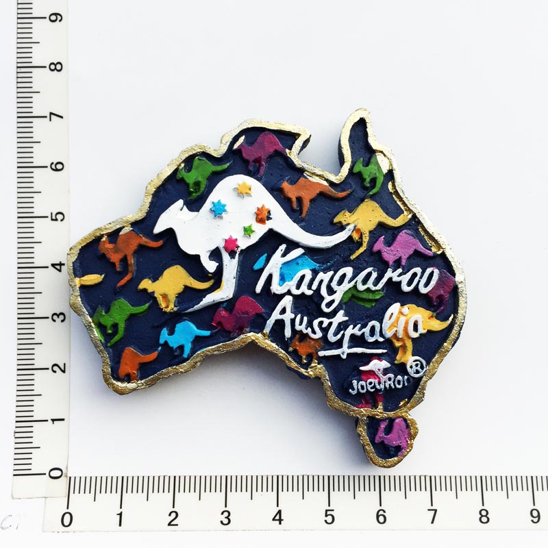 Carte abstraite du kangourou
