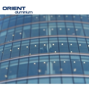 Struttura in alluminio vetro divisore di sicurezza per pareti in vetro stratificato con doppi vetri sistema di rivestimento per edifici 200 mm profilo in alluminio - Product Image 2