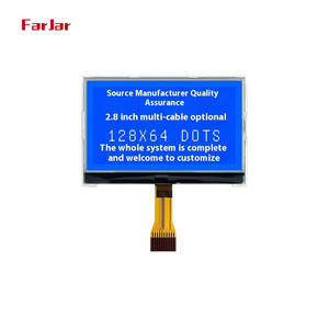 Modulo LCD 2.8 '12864 matrice dot COG tipo cavo saldato modulo LCM ampio intervallo di temperature - Product Image 4