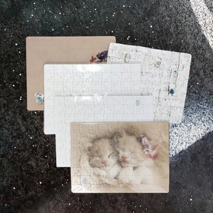 Phim hoạt hình giấy ghép hình câu đố cho 2-4 năm tùy chỉnh A1-A5 có thể in trống thăng hoa đồ chơi cho FSC - Product Image 3