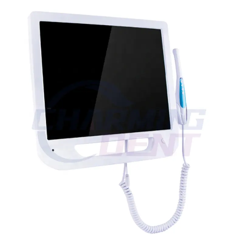 Hot Koop Dental Intraorale Camera Met Monitor 17 Inch Scherm/Digitale Endoscoop Camera Systeem Vga Voor Dental Chair