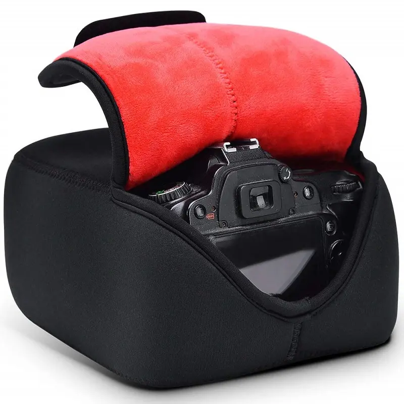 Imperméable en néoprène souple DSLR SLR lentille couverture manchon protection caméra étui pochette sac pour nikon canon sony