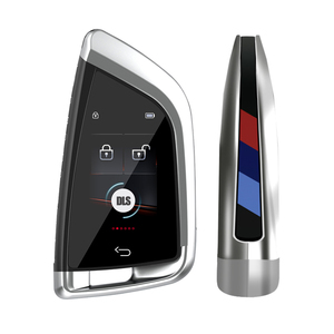 Universal LCD Smart <strong>Key</strong> Modified for <strong>BMW</strong> Car <strong>Key</strong> Keyless Entry and Touch Control - Silver - Product Image 1